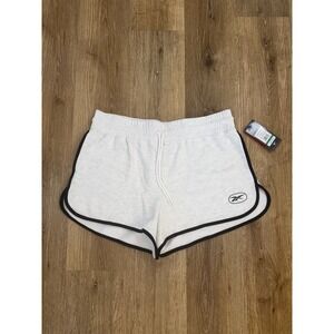 Reebok Athletic Shorts‎ Womens XL Grey Black Slim Fit Dolphin Hem NWT Activewear